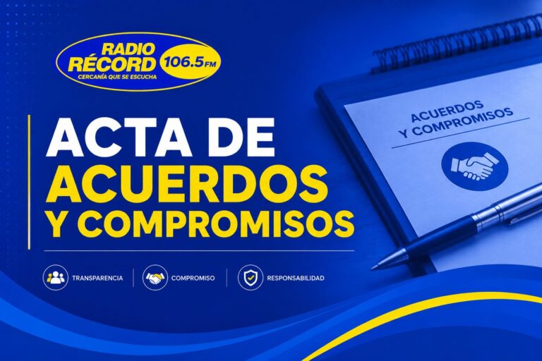 Acta de Acuerdos y Compromisos